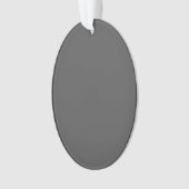 Create Your Own simple dark gray Ornament (Vorderseite)