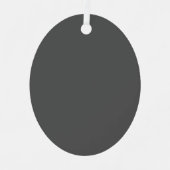 Create Your Own simple dark gray Ornament Aus Metall (Vorderseite)
