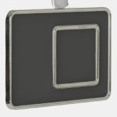 Create Your Own simple dark gray Rahmen-Ornament Silber (Rechts)