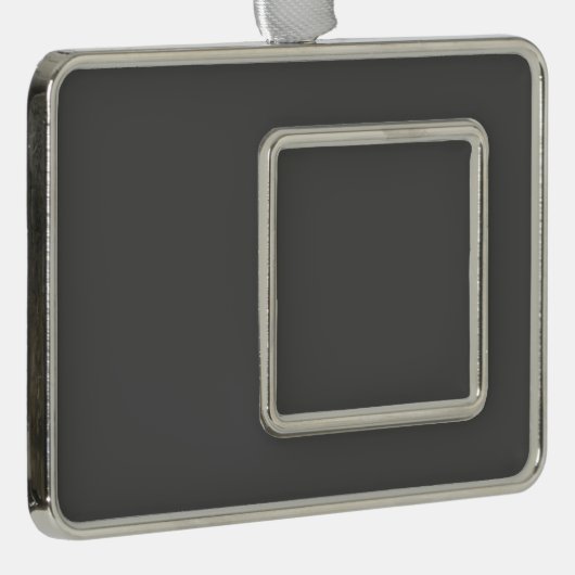 Create Your Own simple dark gray Rahmen-Ornament Silber (Rechts)