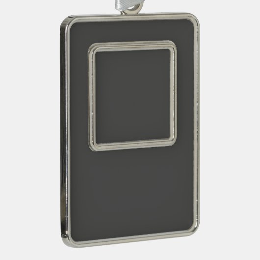 Create Your Own simple dark gray Rahmen-Ornament Silber (Rechts)