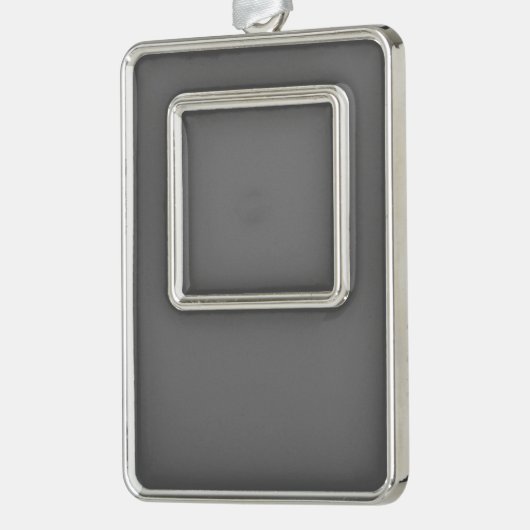 Create Your Own simple dark gray Rahmen-Ornament Silber (Links)