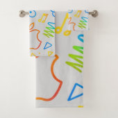 Create Your Own Simple personalized Trending Badhandtuch Set (Insitu)