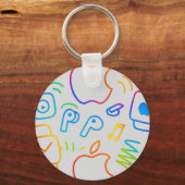 Create Your Own Simple personalized Trending Schlüsselanhänger (Rückseite)