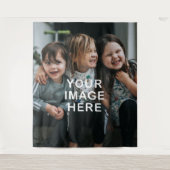 Create Your Own Simple Single Photo Wandteppich (Vorderseite)