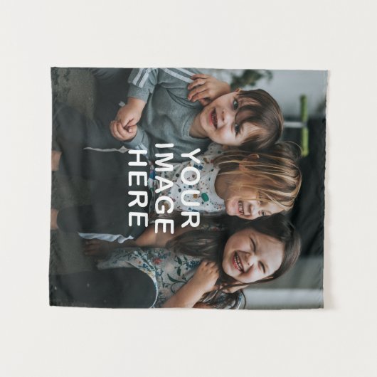 Create Your Own Simple Single Photo Wandteppich (Vorderseite (Horizontal))