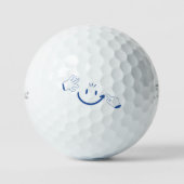 Create Your Own Sky Blue Denim Blue Personal Golfball (Vorderseite)