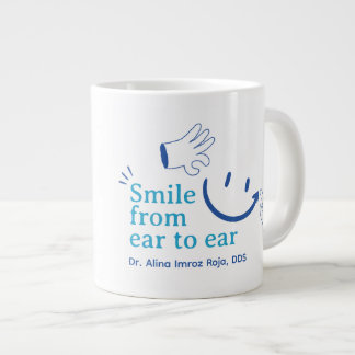 Create Your Own Sky Blue Denim Blue Personal Jumbo-Tasse