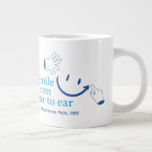 Create Your Own Sky Blue Denim Blue Personal  Jumbo-Tasse (Rechts)