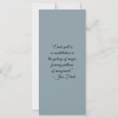 Create Your Own Snowy Red Fox Bookmark Card (Rückseite)