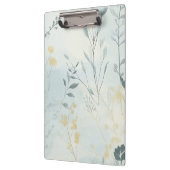 Create Your Own Soft Golden Flowers Minimalist Klemmbrett (Links)