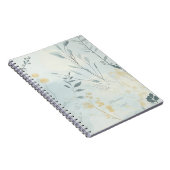 Create Your Own Soft Golden Flowers Minimalist Notizblock (Rechte Seite)