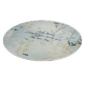 Create Your Own Soft Golden Flowers Minimalist Schneidebrett (Ecke)