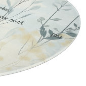 Create Your Own Soft Golden Flowers Minimalist Schneidebrett (Ecke)