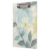 Create Your Own Soft Yellow Flowers Minimalist Klemmbrett (Links)