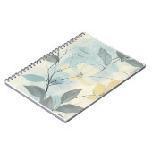 Create Your Own Soft Yellow Flowers Minimalist Notizblock (Linke Seite)