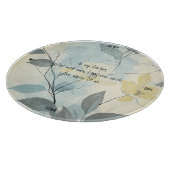 Create Your Own Soft Yellow Flowers Minimalist Schneidebrett (Ecke)