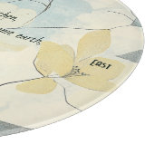 Create Your Own Soft Yellow Flowers Minimalist Schneidebrett (Ecke)