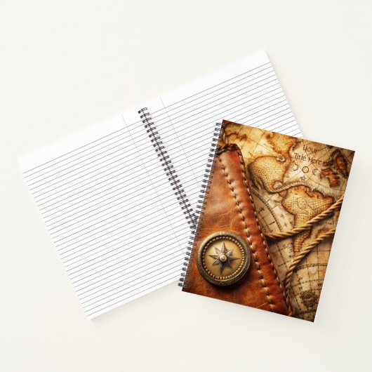 Create Your Own Sojourner Compass Rose Map Notizblock (Innenseite)