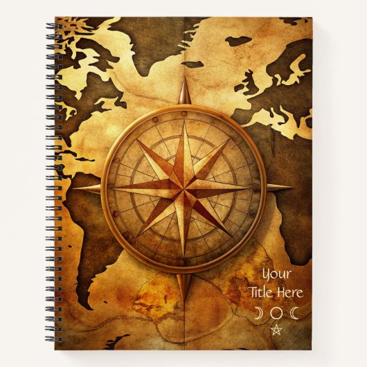 Create Your Own Sojourner Compass Rose Notizblock (Vorderseite)