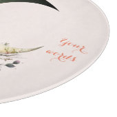 Create Your Own Spring Floral Crescent Moon Schneidebrett (Ecke)