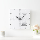CREATE YOUR OWN   SQUARE WALL CLOCK QUADRATISCHE WANDUHR (Zuhause)