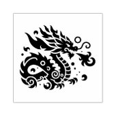 Create Your Own Stenciled Fire Dragon Emblem Gummistempel (Prägung)