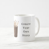 Create Your Own Story Pencils Kaffeetasse (VorderseiteRechts)