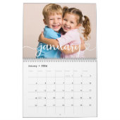 Create Your Own Stylish Script Family Photo 2026 Kalender (Jan 2026)