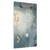 Create Your Own Summer Blue Floral Minimalist Klemmbrett (Rechts)