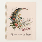 Create Your Own Summer Floral Crescent Moon Planer (Vorderseite)