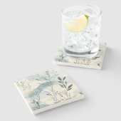 Create Your Own Summer Hills Floral Minimilist Steinuntersetzer (Seitenansicht)