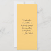 Create Your Own Sunlowers & Elephant Bookmark Card (Rückseite)