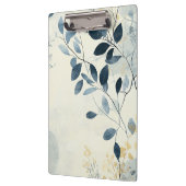 Create Your Own Sunny Blue Gold Floral Minimalist Klemmbrett (Links)