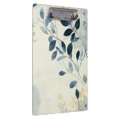 Create Your Own Sunny Blue Gold Floral Minimalist Klemmbrett (Rechts)