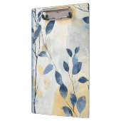 Create Your Own Sunny Blue Leaves Minimalist Klemmbrett (Links)