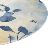 Create Your Own Sunny Blue Leaves Minimalist Schneidebrett (Ecke)