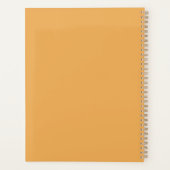 Create Your Own Sunny Floral Crescent Moon Planer (Rückseite)