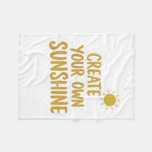 Create your own sunshine quote on fleecedecke (Vorderseite (Horizontal))
