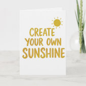 Create your own sunshine quote on karte (Vorderseite)