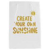 Create your own sunshine quote on mittlere geschenktüte (Vorderseite)