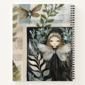 Create Your Own Surreal Butterfly Maiden Botanical Notizblock (Rückseite)