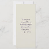 Create Your Own Sweet Purple Fox Bookmark Card (Rückseite)