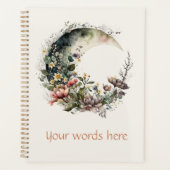 Create Your Own Tea Roses Floral Crescent Moon Planer (Vorderseite)