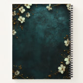 Create Your Own Teal Apple Blossoms Notizblock (Rückseite)