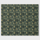 Create Your Own Teal Gold Magic Text Black Geschenkpapier (Flach)