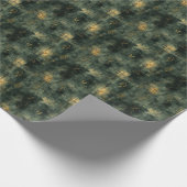 Create Your Own Teal Gold Magic Text Black Geschenkpapier (Ecke)