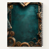 Create Your Own Teal Steampunk Journals Notizblock (Rückseite)