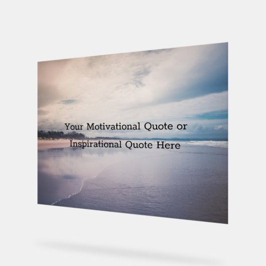 Create Your Own Text Inspirational Motivational Acrylschild (Winkel)