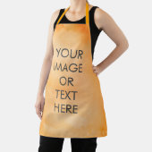 Create Your Own text watercolour orange Apron Schürze (InSitu)